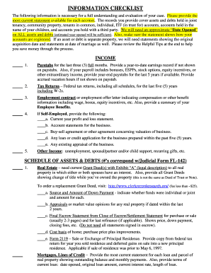 California Divorce Financial Disclosure Form