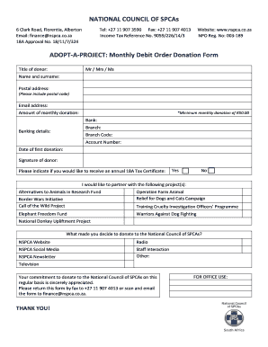 Adopt-A-Project Donation Form