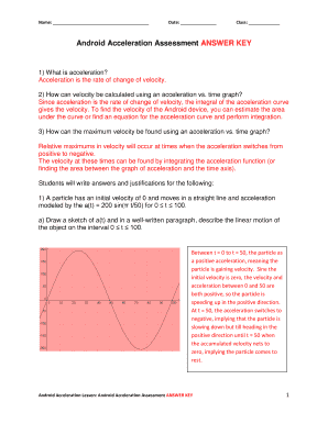 Android Acceleration Assessment Answer Key