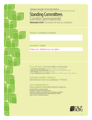 Standing Committees Comits permanents