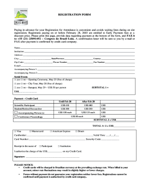 REGISTRATION bFORMb - CBPF - cbpf