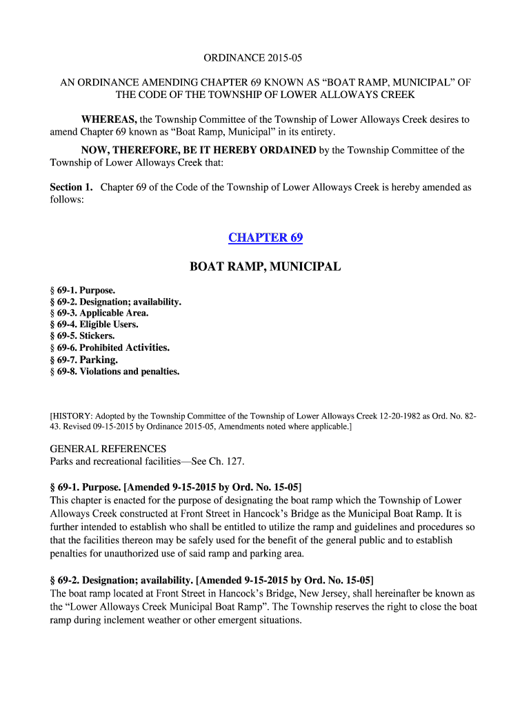 Fillable Online lowerallowayscreeknj 1356 Lower Alloways Creek