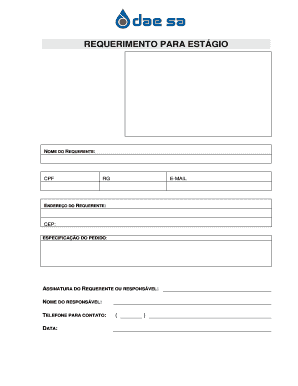 Requerimento para Estágio
