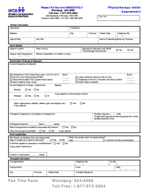 Physiotherapy Initial Assessment Form