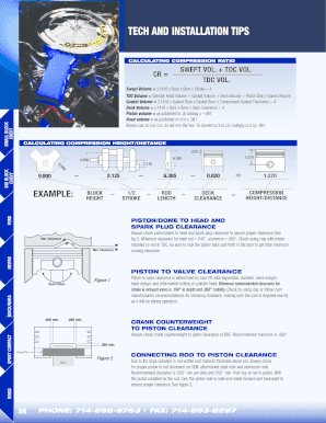 Custom Piston Order Form
