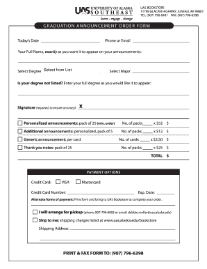 GRADUATION ANNOUNCEMENT ORDER FORM-preform