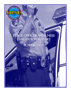 Peace Officer Wellness Evaluation Report