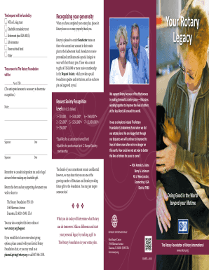 Your Rotary Legacy Brochure - Rotary District 5400