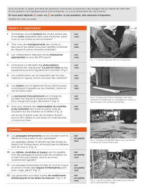 Liste de contrôle Stop aux chutes et faux pas sur les chantiers