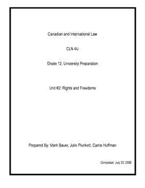 Capa format pdf - Canadian and International Law CLN 4U Grade 12 University bb