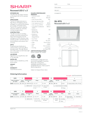 DATE TYPE FIRM NAME Recessed LED 239 x 239 PROJECT