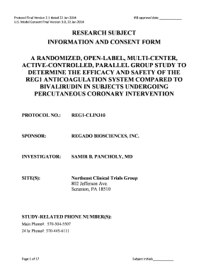 Clinical Trial Consent Form