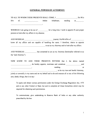General Power of Attorney