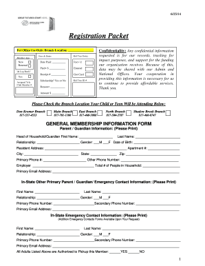 Boys & Girls Clubs of Arlington Membership Registration