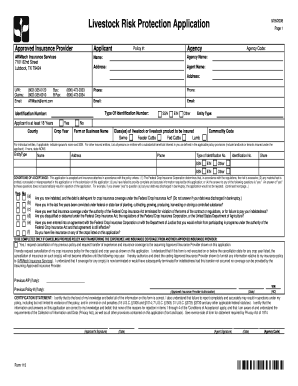 Livestock Risk Protection Application