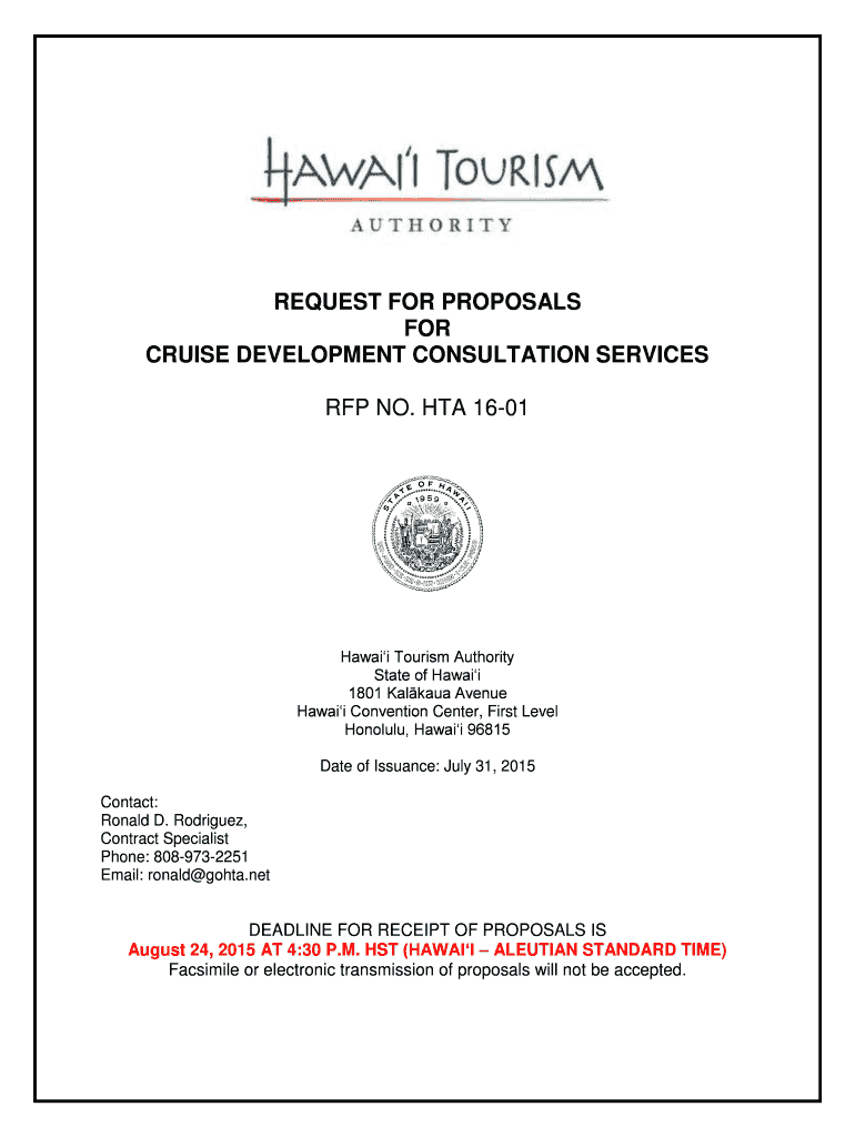 hawaii tourism authority rfp