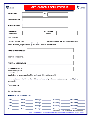 Medication Request Form