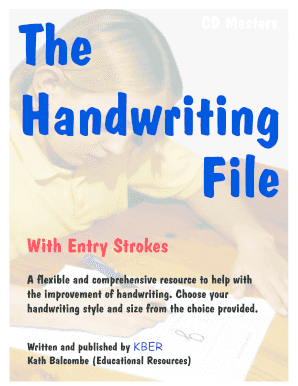 Handwriting Practice File