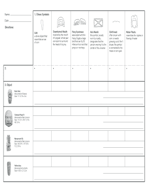 Olmec Symbols Analysis Worksheet