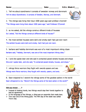 dol answer key