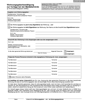 Wohnungsgeberbestätigung