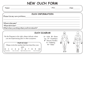 NEW OUCH FORM - Awender Chiropractic