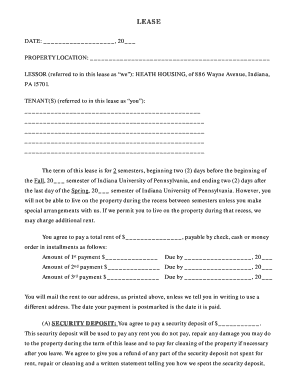 Residential Lease Agreement