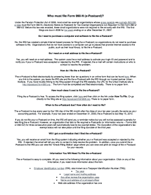 Form 990-N Electronic Notice