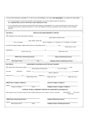 Ohio Liquor Control Tenancy Rights Form