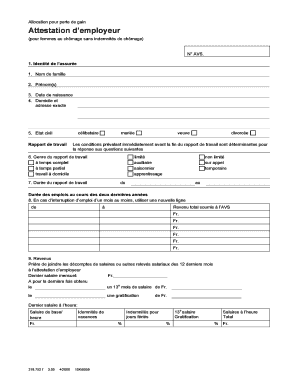 Attestation d’employeur