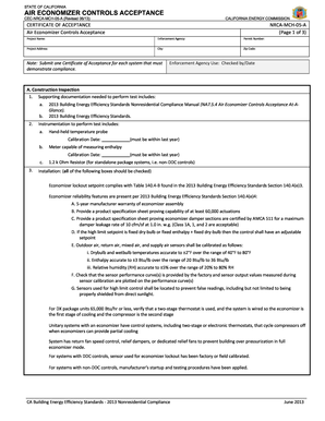 California Air Economizer Controls Acceptance