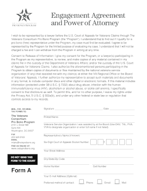Veterans Consortium Pro Bono Program Forms
