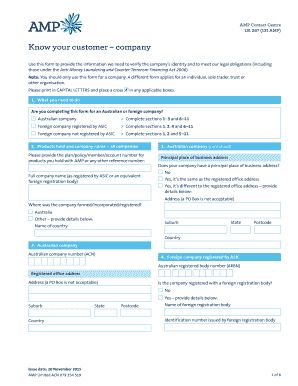 Know Your Customer Company Form