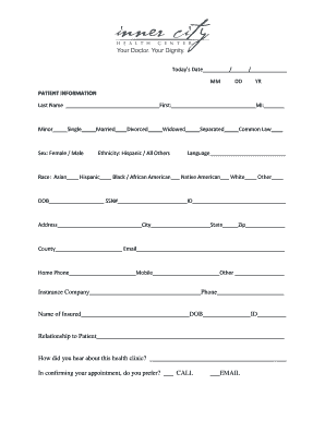 Patient Registration Form