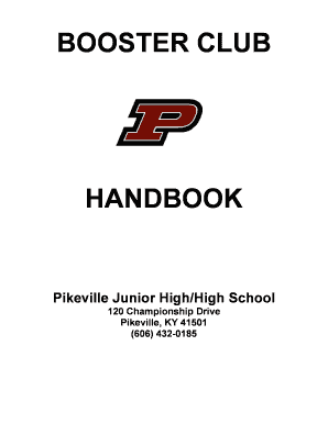 Driving log kentucky - Booster Club Handbook - Pikeville Independent Schools - Kentucky - pikeville kyschools