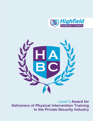 Level 3 Award Assessment Forms