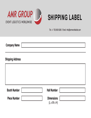 Shipping Label
