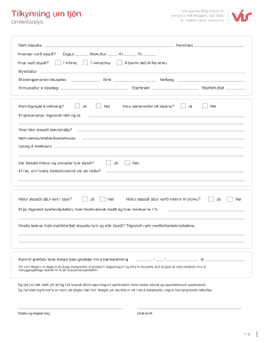 Icelandic Traffic Accident Notification Form