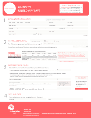 United Way Donation Form