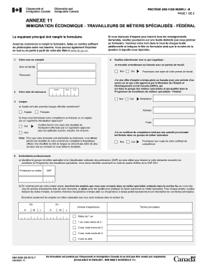 Demande de programme fédéral des métiers spécialisés