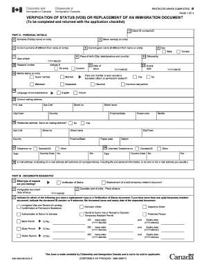 Verification of Status or Replacement of an Immigration Document