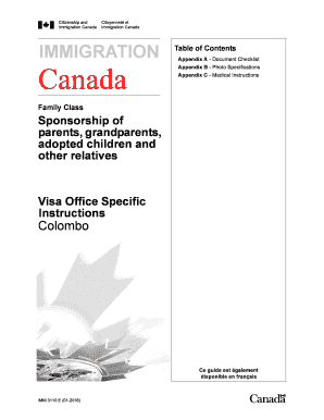 Canada Immigration Application Checklist