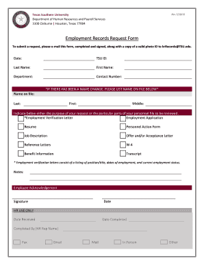 edit fill out print download online templates in word pdf employment records form