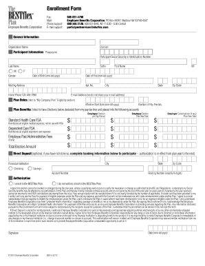 Employee Benefits Enrollment Form