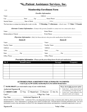 Membership Enrollment Form