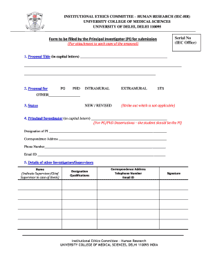 Institutional Ethics Committee- Human Research - University bb