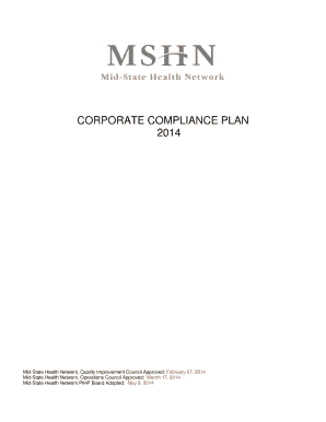 MSHN Compliance Plan - Ionia County Community Mental Health - midstatehealthnetwork
