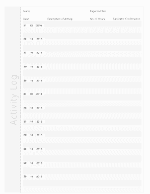Activity Log