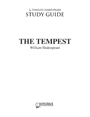 The Tempest Study Guide