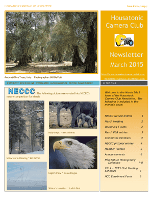 Newsletter Housatonic Camera Club